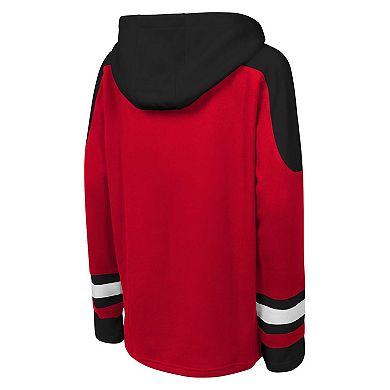 Youth Red New Jersey Devils Ageless Must Have Home V-Neck Pullover Hoodie
