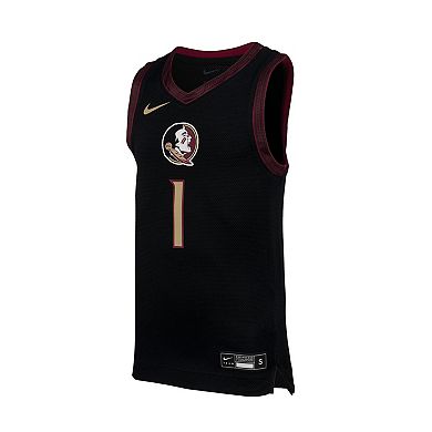 Youth Nike #1 Black Florida State Seminoles Replica Basketball Jersey
