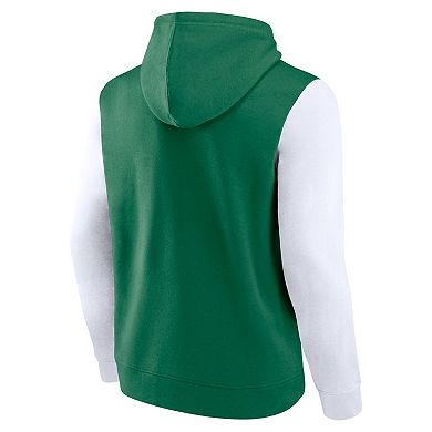 Men's Fanatics Kelly Green New York Jets Fleece Pullover Hoodie