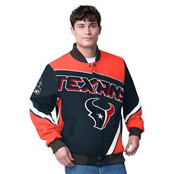 Men's G-III Extreme Navy Houston Texans Maximum Racing Full-Snap Jacket