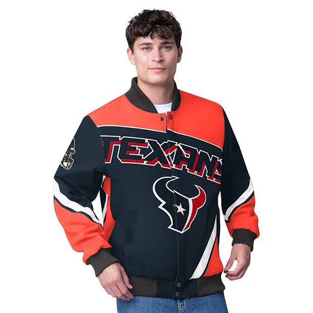 Men's G-III Extreme Navy Houston Texans Maximum Racing Full-Snap