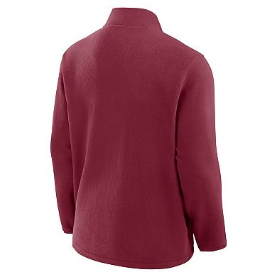 Men's Fanatics Burgundy Colorado Avalanche Home Ice Fleece Full-Zip Jacket