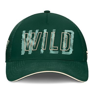 Men's Fanatics Green Minnesota Wild Fundamental Flex Hat
