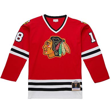 Men's Denis Savard Scarlet Chicago Blackhawks 1980-81 Power Play Jersey
