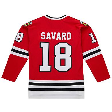 Men's Denis Savard Scarlet Chicago Blackhawks 1980-81 Power Play Jersey