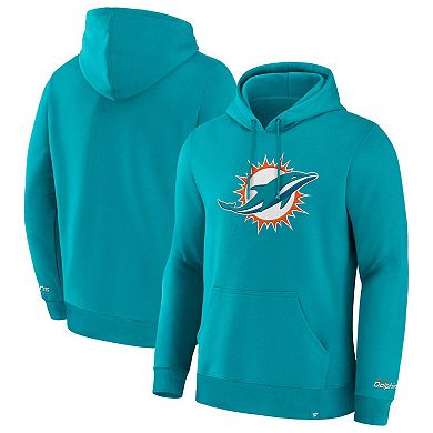 Men's Fanatics Aqua Miami Dolphins Legacy Fleece Pullover Hoodie