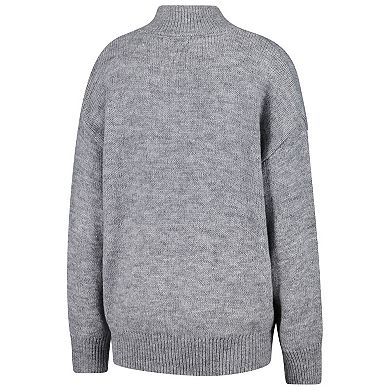 Women's Gameday Social Gray Utah Utes Oversized Varsity Sweater
