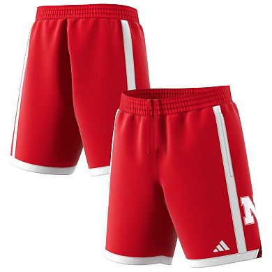 Men's adidas Scarlet Nebraska Huskers Swingman Replica Basketball Shorts