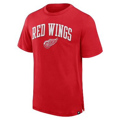 Men's Fanatics Red Detroit Red Wings Elevated Pima T-Shirt