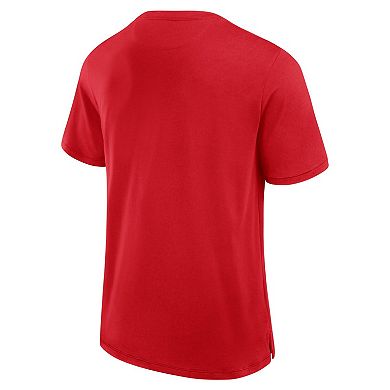 Men's Fanatics Red Detroit Red Wings Elevated Pima T-Shirt