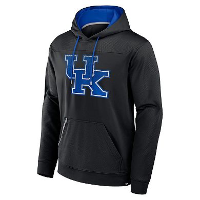 Men's Fanatics Black Kentucky Wildcats Defender Dot Faded Primary Pullover Hoodie
