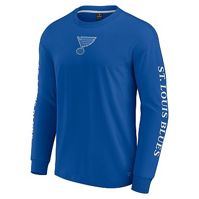 Men's Fanatics Blue St. Louis Blues Elements Strive Long Sleeve T-Shirt