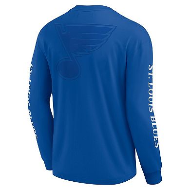 Men's Fanatics Blue St. Louis Blues Elements Strive Long Sleeve T-Shirt