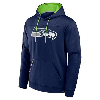Men's Fanatics College Navy Seattle Seahawks Defender Pullover Hoodie