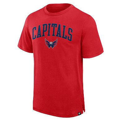 Men's Fanatics Red Washington Capitals Elevated Pima T-Shirt