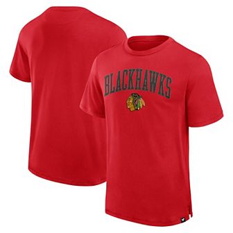 Men's Fanatics Red Chicago Blackhawks Elevated Pima T-Shirt