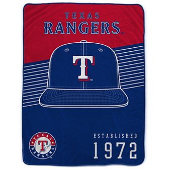 Pegasus Texas Rangers 60” x 80” Hat Stripes Throw Blanket