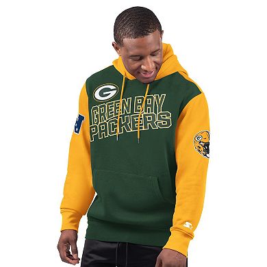 Men's Starter Green Green Bay Packers Extreme Pullover Hoodie