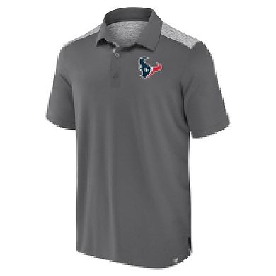 Men's Fanatics Gray Houston Texans Long Shot Polo