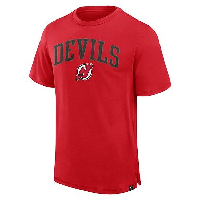 Men's Fanatics Red New Jersey Devils Elevated Pima T-Shirt
