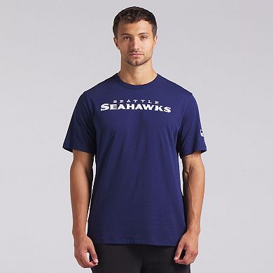 Men's Fanatics College Navy Seattle Seahawks Legacy Cotton T-Shirt