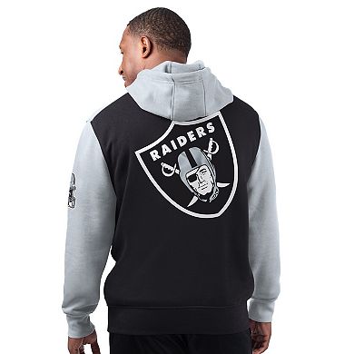 Men's Starter Black Las Vegas Raiders Extreme Pullover Hoodie