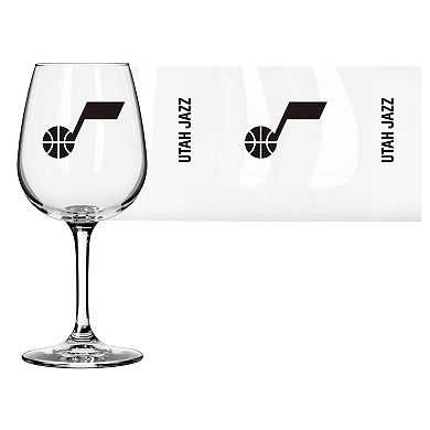 Utah Jazz Logo 12oz. Stemmed Wine Glass