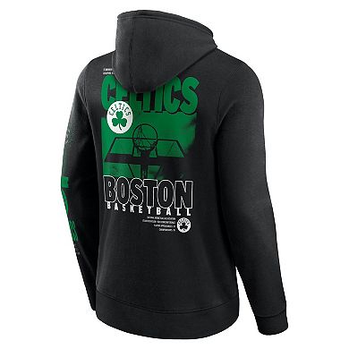 Men's Fanatics Black Boston Celtics Game Time Crossover Pullover Hoodie