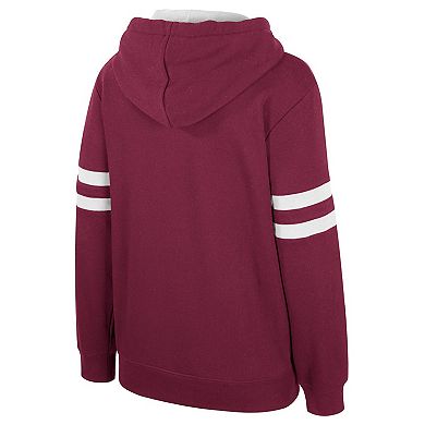 Women's Stadium Essentials Wine Cleveland Cavaliers Road Game Pullover Hoodie