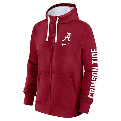 Men's Nike Crimson Alabama Crimson Tide Primetime Primary Mascot Full Zip Hoodie