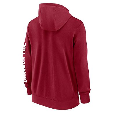 Men's Nike Crimson Alabama Crimson Tide Primetime Primary Mascot Full Zip Hoodie