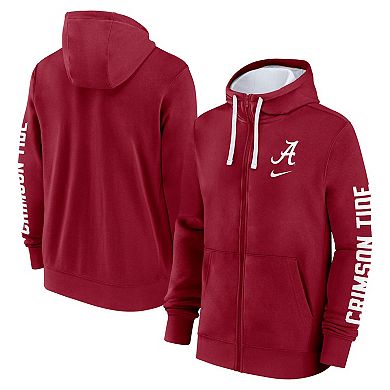 Men's Nike Crimson Alabama Crimson Tide Primetime Primary Mascot Full Zip Hoodie