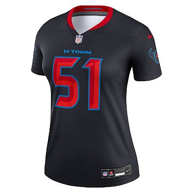 Women's Nike Will Anderson Jr. Navy Houston Texans Alternate Legend Player Performance Top