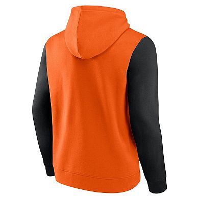 Men's Logo Athletic Orange Philadelphia Flyers Deliver Fleece Pullover Hoodie