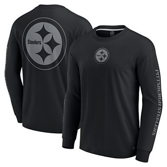 Unisex Fanatics Black Pittsburgh Steelers Elements Strive Long Sleeve T-Shirt