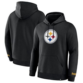 Men's Fanatics Black Pittsburgh Steelers Legacy Fleece Pullover Hoodie