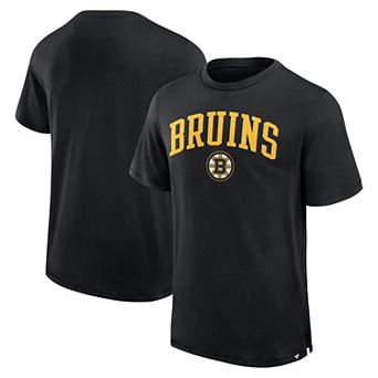 Men's Fanatics Black Boston Bruins Elevated Pima T-Shirt