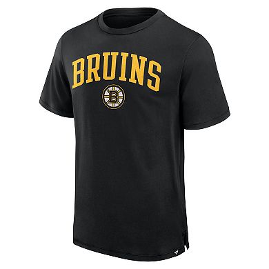 Men's Fanatics Black Boston Bruins Elevated Pima T-Shirt