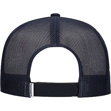 Men's HOOey White/Navy Dallas Cowboys San Antonio Trucker Snapback Hat