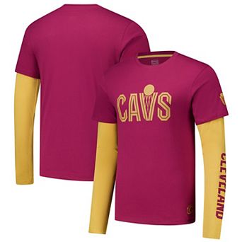 Unisex Stadium Essentials Wine Cleveland Cavaliers Spectator Twofer Long Sleeve T-Shirt