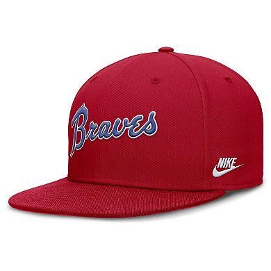 Men's Nike Red Atlanta Braves Cooperstown True Performance Fitted Hat