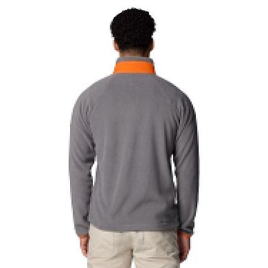 Men's Columbia Gray Clemson Tigers Flanker IV Fleece Raglan Full-Zip Jacket