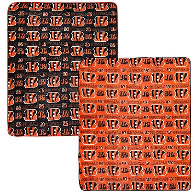 Pegasus Cincinnati Bengals 60 ۝ x 70 ۝ Home & Away Two-Piece Blanket Set