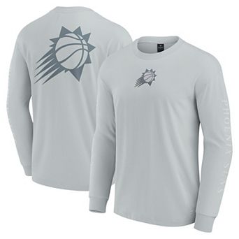 Men's Fanatics Gray Phoenix Suns Elements Strive Long Sleeve T-Shirt