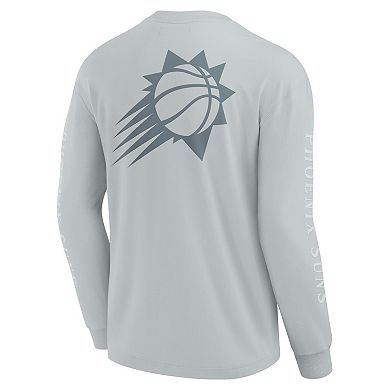 Men's Fanatics Gray Phoenix Suns Elements Strive Long Sleeve T-Shirt
