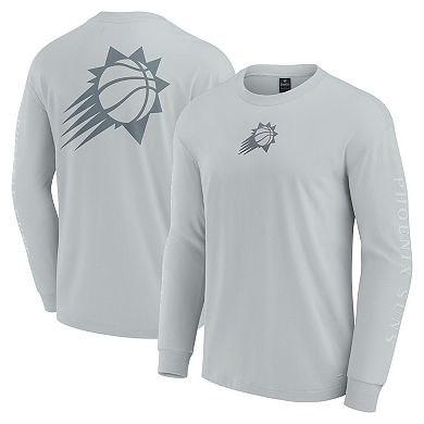 Men's Fanatics Gray Phoenix Suns Elements Strive Long Sleeve T-Shirt
