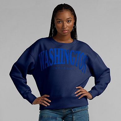 Women's Fanatics Navy Washington Capitals Elements Flow Pullover Sweatshirt