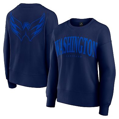 Women's Fanatics Navy Washington Capitals Elements Flow Pullover Sweatshirt