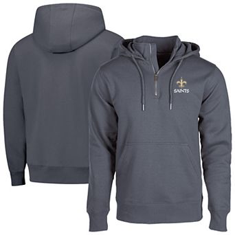Unisex Dunbrooke Graphite New Orleans Saints Defender Quarter-Zip Hoodie