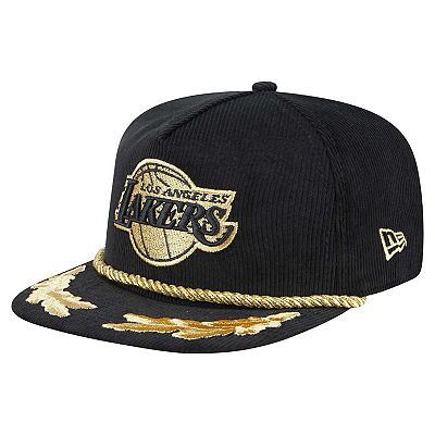 Black and gold lakers hat sales